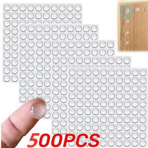 실리콘 완충기 패드, 투명 자체 접착 문짝, 후면 캐비닛 충돌 방지 가구 버퍼 500-100PCs