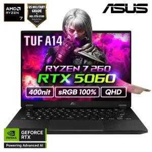 ASUS TUF A14 FA401UM-RG006 라이젠7 RTX5060 16GB 165Hz 게이밍 노트북 휴대용 겜트북