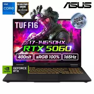 ASUS TUF F16 FX608JMI-QT275 인텔 i7-14650HX/지포스 RTX5060 QHD 게이밍 노트북 휴대용 겜트북