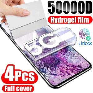삼성호환 S25 S24 S20 S22 S21 울트라 S10 S9 S8 플러스 FE용 하이드로겔 필름 4개  노트 9 8 S23U용 스크