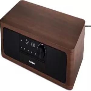 CD 플레이어 블루투스 FM 라디오 USB 재생 보조 광 입력 알람 시계 및 리모컨이 포함된 사운드비스트