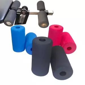 호환  Supine 보드 Handstand 덤벨 벤치 교체 폼 롤러 그립에 대 한 2 피트 니스 장비 스폰지 핸들 그립 슬