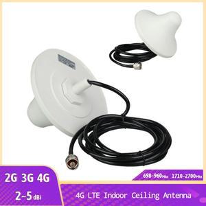 2G 3G 4G LTE 698-2700MHz 실내 천장 안테나(3m/5M 케이블 ) N Male 커넥터 전화 부스터 리피터 증폭기 안