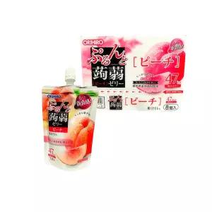 오리히로 푸룬토 곤약젤리 복숭아맛 130g 16개