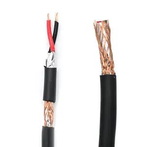 RS485 트위스트 페어 실드 케이블 26awg 24awg 22awg 20awg 18awg 2선 485 통신 포일 브레이드 스크린 케이