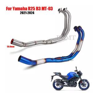 MT03 MT-03 YZF R3 R25 YZF-R3 - 오토바이 머플러 중간 파이프 풀 시스템 배기 슬립온 커넥터 어댑터