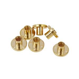 T8 리드 스크류 너트 플랜지 황동 피치 1mm2mm Lead12481012mm14mm CNC 3D 프린터 부품 용 사다리꼴