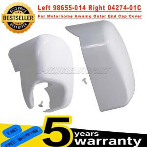 Fiamma F45i Motorhome Awning 외부 엔드 캡 커버 Polar White 왼쪽 98655-014 OR 오른쪽 04274-01C의  기