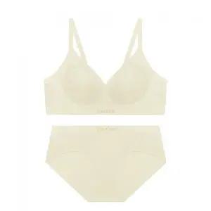 게스 언더웨어 에어윙 레이스 노와이어 브라 팬티 세트 - 크림 GFWBR127CRM_PT127CRM 1017657
