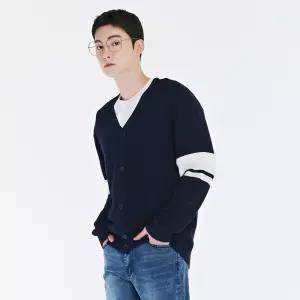 [체이스컬트] [2color] 남자 배색 가디건