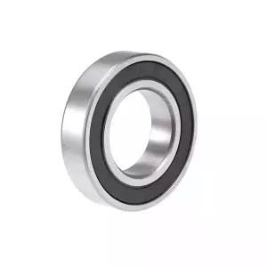 루키아카 20x35x9 베어링 20mm*35mm*9mm 내부 20mm*외부 35mm*폭 깊은 홈 볼 크롬 스틸 블랙 컬러 고무
