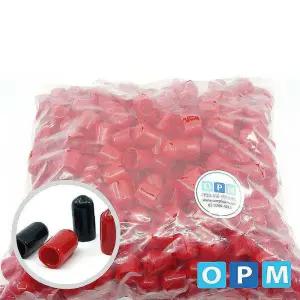 연질 1000개 앤드캡 빨강 2.5mm 1봉opq654