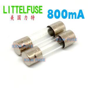 Littelfuse 유리 퓨즈  고속 작동  5x20mm  0.8A  800mA  250V  0617.800MXP  F800mAL250VP  타임 래그 217