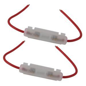 30mm 바이크 오토바이 유리 튜브 인라인 퓨즈 홀더 플라스틱 와이어 커넥터 박스 액세서리 12V