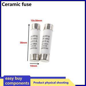 5개 10x38 고속 블로우 세라믹 퓨즈 500V 0.5A 1A 2A 4A 5A 6A 8A RO15 RT18