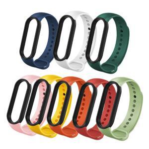 Xiaomi Mi Band 5/6 용 실리콘 교체 밴드 Miband 6 5 팔찌 내구성 땀 방지 스포츠 스트랩 시계