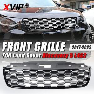 XVIP 앞 범퍼 그릴 벌집 스타일 메쉬 벤트 교체 부품 랜드 로버 디스커버리 5 L462 2017-2023 용 자동차 액