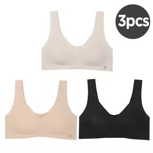 펄리쉘 도트퓨징 브라 V넥 3pcs PSWBR1P040506 540172Moony