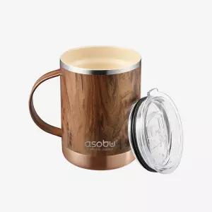 아소부 세라믹코팅 얼티밋 머그 360ml - 우드 - 우드 643935