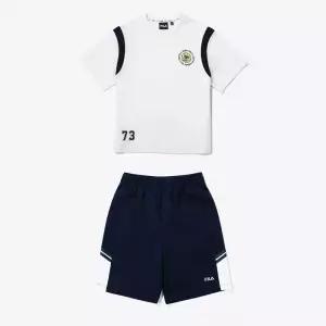 휠라 키즈 베스킷볼 반팔티 반바지 상하세트 FK2FSG2602M OWH