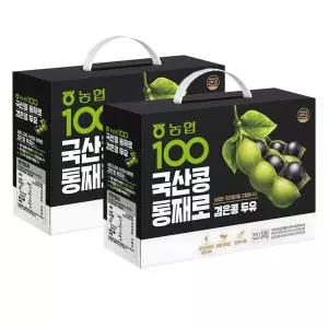 농협100 국산콩 식사대용 간편 통째로 검은콩 두유 190ml 48개