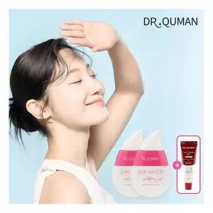 수분보충 [최신상] 닥터큐먼 썬워터 자외선 차단제 30g 2개 안티에이징 주름개선 탄력강화 [사은품]콜라겐