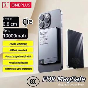 원플러스 50000mAh 마그네틱 무선 보조배터리 디지털 디스플레이 PD 22.5W 고속 충전기 아이폰용 맥세이프
