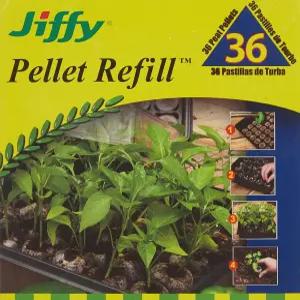 Jiffy J3R36 36mm 식물 펠릿 리필 36 카운트