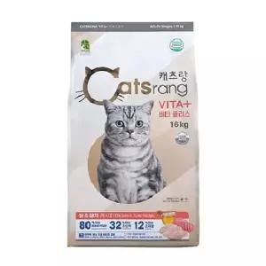 캐츠랑 비타플러스 전연령 고양이 건식사료 16kg