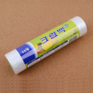 롤백 비닐 200매 일회용 25x35cm 주방 비닐롤 보관백 음식물 다용도 비닐백 폴리에틸렌 냉장고 식품 투명