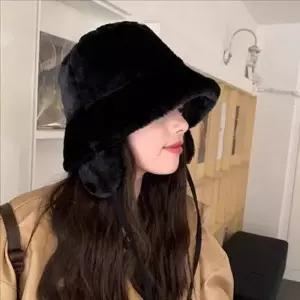 따뜻한 겨울 방한 모자 귀달이 털 귀도리 모자 벙거지 버킷
