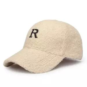 램스울 R로고 양모 귀여운 패션 볼캡 아이보리