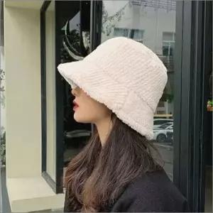 모자 보온 3컬러 버킷햇 램스울 겨울 벙거지 패션 여자