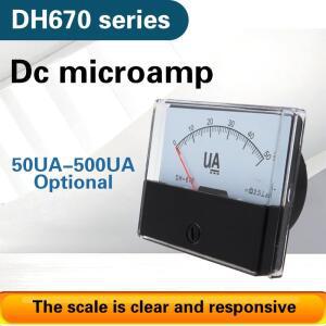 DH-670 DC uA 아날로그 마이크로 전류계 패널 암페어 미터 측정기 테스터