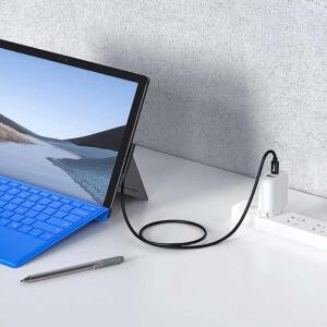 Microsoft Surface 호환 프로 7 3 4 5 6 15V 3A PD 태블릿 충전기 어댑터 케이블 코드용  USB Type-C 전원