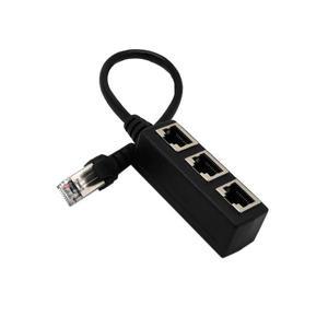3in 1 RJ45 분배기 LAN 이더넷 네트워크 커넥터 확장용 어댑터 케이블 남성 - 2/3 여성