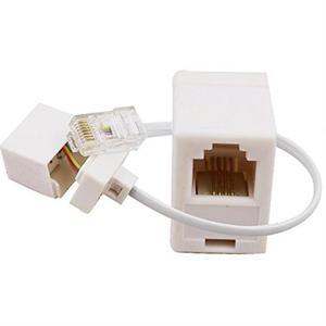 핸드폰 이더넷 어댑터 수 RJ11 6P4C-암 M / F 2 소켓 8P4C RJ45