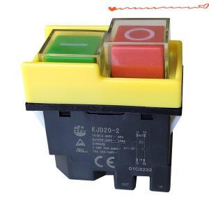 KEDU KJD20-2 방수 푸시 버튼 스위치 전원 차단 및 저전압 보호 10(8)A AC120V/250V