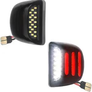 1999-2013 쉐보레 실버라도 GMC 시에라와 호환되는 빨간색 OLED 네온 튜브가 장착된 MbuyDIy LED 번호판