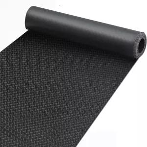Williamy 8x6.5피트 차고 바닥 매트 언더카용 롤 골프 카트 주차 다이아몬드 플레이트 PVC 고무 오토바이