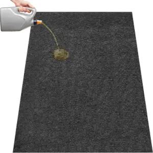 60 x 36 인치 오일 유출 매트 차고 바닥 차량 진입로 아래 누출 흡수성 패드 재사용 세척 가능 내구성 방수