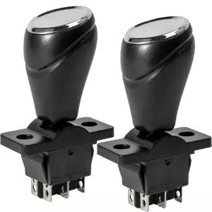 2Pcs 와일리 전기 자동차 - 전진/후진 스위치 360회전 자동 재설정이 가능한 조이스틱 토이 범퍼