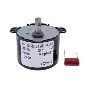 50KTYZ 영구 자석 동기 전동 AC 220V 감속기 제어 가능 포지티브 및 네거티브 반전 6W