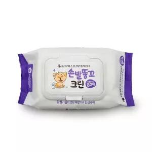 애견물티슈80매캡_손발똥꼬크린_7752 강아지 고양이 물티슈 애견 애묘