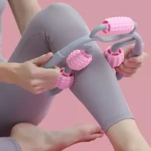셀프마사지 다리 팔 목 종아리 5구지압롤링 셀프안마