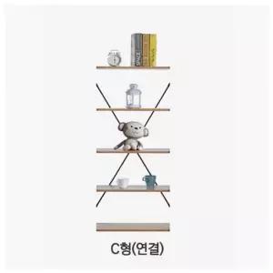 연결형선반책장-C형 연결형책장 선반책장 공부방책장 거실책장
