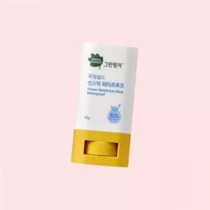 그린핑거 파워쉴드 선스틱 워터프루프 18g X 1EA SPF50+ PA++++ 유기자차 물에 지워지지 않는 키즈 어린이