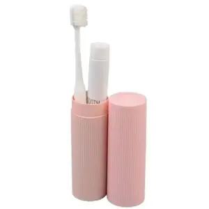 칫솔 펜 휴대용 다용도 원형 케이스