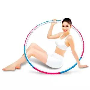 [핫트랙스]헬스원 훌라후프 패션후프 1.0kg 지압훌라후프 전신운동기구 후프 복근운동기구(WFJ6T6H)