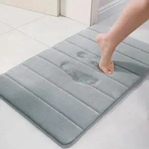 고품질 미끄럼 고흡수 메모리 극세사 발 폼 매트 라텍스 극세사발매트 메모리폼발매트 거실발매트 WFO6339